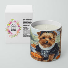 Load image into Gallery viewer, Norfolk Terrier Fall Kitchen Pumpkins Decorative Soy Candle