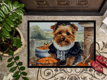 Load image into Gallery viewer, Norfolk Terrier Fall Kitchen Pumpkins Doormat - 24x36 Decorative Floor Mat – Indoor/Outdoor Rug with Artistic Flair