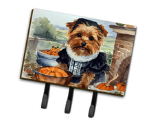 Load image into Gallery viewer, Norfolk Terrier Fall Kitchen Pumpkins Leash or Key Holder