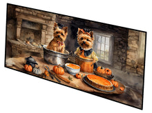 Load image into Gallery viewer, Norwich Terrier Fall Kitchen Pumpkins Runner Mat 28x58