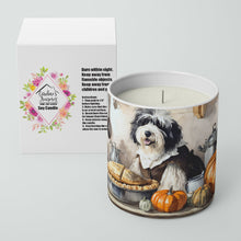 Load image into Gallery viewer, Old English Sheepdog Fall Kitchen Pumpkins Decorative Soy Candle
