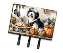 Load image into Gallery viewer, Old English Sheepdog Fall Kitchen Pumpkins Leash or Key Holder