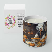 Load image into Gallery viewer, Old English Sheepdog Fall Kitchen Pumpkins Decorative Soy Candle