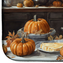 Load image into Gallery viewer, Old English Sheepdog Fall Kitchen Pumpkins Dish Drying Mat