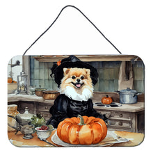 Load image into Gallery viewer, Pomeranian Fall Kitchen Pumpkins Wall or Door Hanging Prints