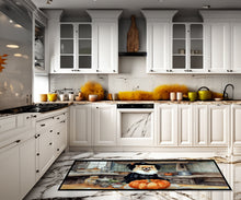 Load image into Gallery viewer, Pomeranian Fall Kitchen Pumpkins Runner Mat 28x58