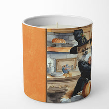 Load image into Gallery viewer, Pomeranian Fall Kitchen Pumpkins Decorative Soy Candle