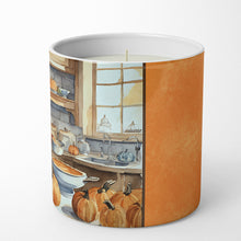 Load image into Gallery viewer, Pomeranian Fall Kitchen Pumpkins Decorative Soy Candle