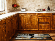 Load image into Gallery viewer, Poodle Fall Kitchen Pumpkins Runner Mat 28x58