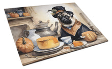 Load image into Gallery viewer, Pug Fall Kitchen Pumpkins Glass Cutting Boards – Durable, Decorative Kitchen Art Large