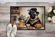 Load image into Gallery viewer, Pug Fall Kitchen Pumpkins Doormat -  18x27 Decorative Floor Mat – Indoor/Outdoor Rug