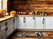 Load image into Gallery viewer, Pug Fall Kitchen Pumpkins Runner Mat 28x58