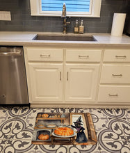 Load image into Gallery viewer, Pug Fall Kitchen Pumpkins Memory Foam Kitchen Mat