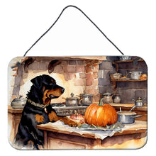 Load image into Gallery viewer, Rottweiler Fall Kitchen Pumpkins Wall or Door Hanging Prints