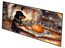 Load image into Gallery viewer, Rottweiler Fall Kitchen Pumpkins Runner Mat 28x58