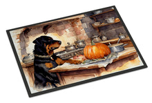 Load image into Gallery viewer, Rottweiler Fall Kitchen Pumpkins Doormat - 24x36 Decorative Floor Mat – Indoor/Outdoor Rug with Artistic Flair
