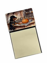 Load image into Gallery viewer, Rottweiler Fall Kitchen Pumpkins Sticky Note Holder- Refiilable Desk Accessory Note Pad