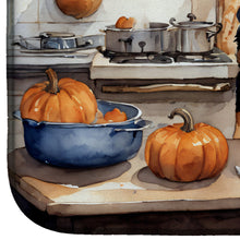 Load image into Gallery viewer, Rottweiler Fall Kitchen Pumpkins Dish Drying Mat