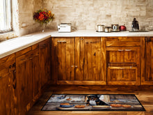 Load image into Gallery viewer, Rottweiler Fall Kitchen Pumpkins Runner Mat 28x58
