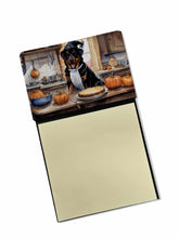 Load image into Gallery viewer, Rottweiler Fall Kitchen Pumpkins Sticky Note Holder- Refiilable Desk Accessory Note Pad
