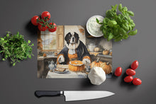 Load image into Gallery viewer, Saint Bernard Fall Kitchen Pumpkins Glass Cutting Boards – Durable, Decorative Kitchen Art Large