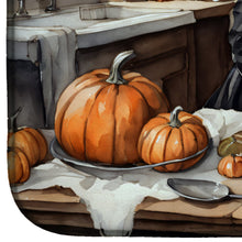Load image into Gallery viewer, Schnauzer Fall Kitchen Pumpkins Dish Drying Mat
