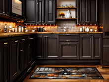 Load image into Gallery viewer, Schnauzer Fall Kitchen Pumpkins Runner Mat 28x58