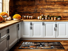 Load image into Gallery viewer, Schnauzer Fall Kitchen Pumpkins Runner Mat 28x58