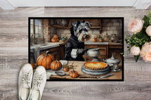 Load image into Gallery viewer, Schnauzer Fall Kitchen Pumpkins Doormat -  18x27 Decorative Floor Mat – Indoor/Outdoor Rug
