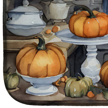 Load image into Gallery viewer, Schnauzer Fall Kitchen Pumpkins Dish Drying Mat