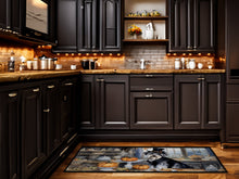 Load image into Gallery viewer, Schnauzer Fall Kitchen Pumpkins Runner Mat 28x58