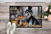 Load image into Gallery viewer, Schnauzer Fall Kitchen Pumpkins Doormat - 24x36 Decorative Floor Mat – Indoor/Outdoor Rug with Artistic Flair