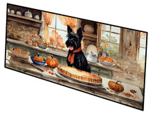 Load image into Gallery viewer, Scottish Terrier Fall Kitchen Pumpkins Runner Mat 28x58