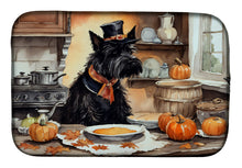 Load image into Gallery viewer, Scottish Terrier Fall Kitchen Pumpkins Dish Drying Mat
