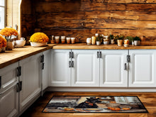Load image into Gallery viewer, Scottish Terrier Fall Kitchen Pumpkins Runner Mat 28x58