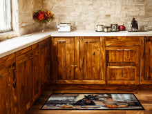 Load image into Gallery viewer, Scottish Terrier Fall Kitchen Pumpkins Runner Mat 28x58