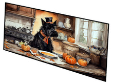 Load image into Gallery viewer, Scottish Terrier Fall Kitchen Pumpkins Runner Mat 28x58
