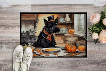 Load image into Gallery viewer, Scottish Terrier Fall Kitchen Pumpkins Doormat -  18x27 Decorative Floor Mat – Indoor/Outdoor Rug