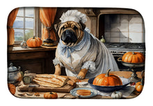 Load image into Gallery viewer, Shar Pei Fall Kitchen Pumpkins Dish Drying Mat