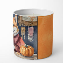 Load image into Gallery viewer, Shiba Inu Fall Kitchen Pumpkins Decorative Soy Candle