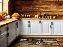 Load image into Gallery viewer, Shih Tzu Fall Kitchen Pumpkins Runner Mat 28x58