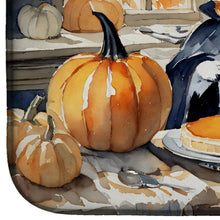Load image into Gallery viewer, Siberian Husky Fall Kitchen Pumpkins Dish Drying Mat
