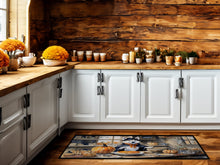Load image into Gallery viewer, Siberian Husky Fall Kitchen Pumpkins Runner Mat 28x58