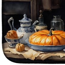 Load image into Gallery viewer, Siberian Husky Fall Kitchen Pumpkins Dish Drying Mat