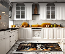 Load image into Gallery viewer, Siberian Husky Fall Kitchen Pumpkins Runner Mat 28x58