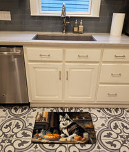 Load image into Gallery viewer, Siberian Husky Fall Kitchen Pumpkins Memory Foam Kitchen Mat