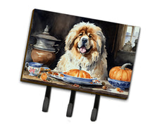 Load image into Gallery viewer, Tibetan Mastiff Fall Kitchen Pumpkins Leash or Key Holder