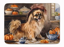 Load image into Gallery viewer, Tibetan Spaniel Fall Kitchen Pumpkins Memory Foam Kitchen Mat
