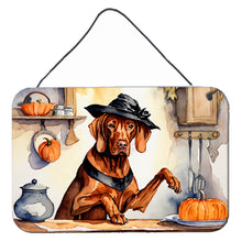 Load image into Gallery viewer, Vizsla Fall Kitchen Pumpkins Wall or Door Hanging Prints