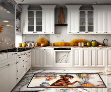 Load image into Gallery viewer, Vizsla Fall Kitchen Pumpkins Runner Mat 28x58